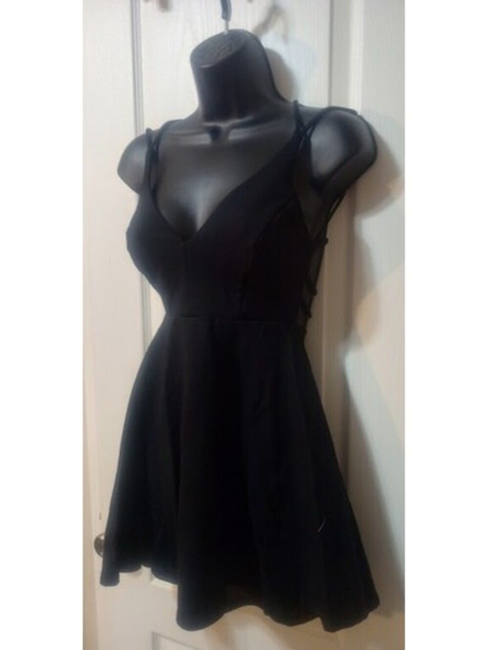 Black Lulus Skater Dress Size M Classic Edit GUC